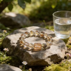 Sunlit Rutile Quartz Manifestation Bracelet